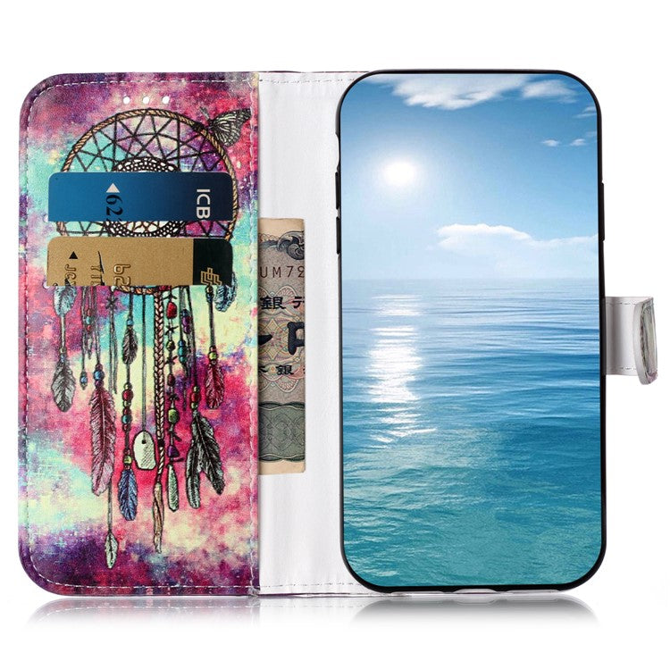 For Google Pixel 9 Pro / Pixel 9 Case Leather Pattern Design Flip Wallet Phone Cover - Dream Catcher