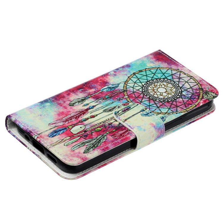 For Google Pixel 9 Pro / Pixel 9 Case Leather Pattern Design Flip Wallet Phone Cover - Dream Catcher