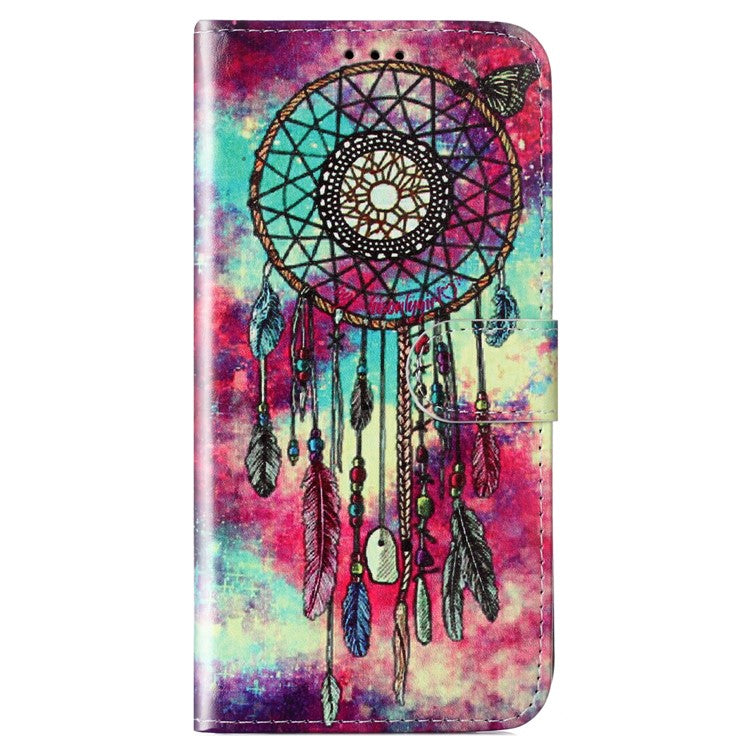 For Google Pixel 9 Pro / Pixel 9 Case Leather Pattern Design Flip Wallet Phone Cover - Dream Catcher