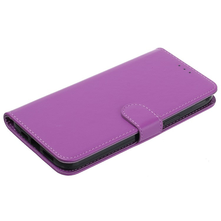 For Google Pixel 9 Pro / Pixel 9 Case Wallet Style Flip Leather Phone Cover Card Holder - Purple