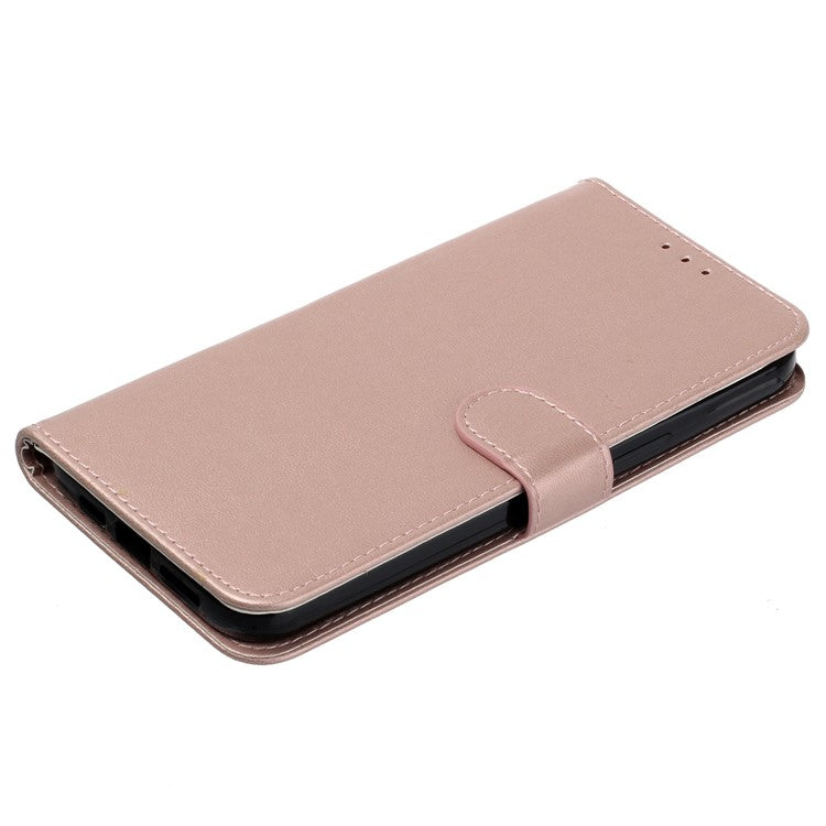 For Google Pixel 9 Pro / Pixel 9 Case Wallet Style Flip Leather Phone Cover Card Holder - Rose Gold