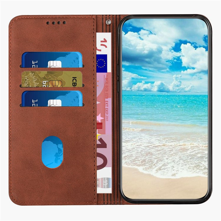 For Google Pixel 9 Pro XL Wholesale Cell Phone Stand Case Magnetic Closure PU Leather Cover - Brown