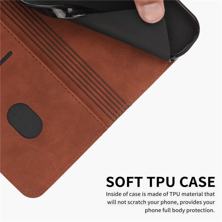 For Google Pixel 9 Pro XL Wholesale Cell Phone Stand Case Magnetic Closure PU Leather Cover - Brown