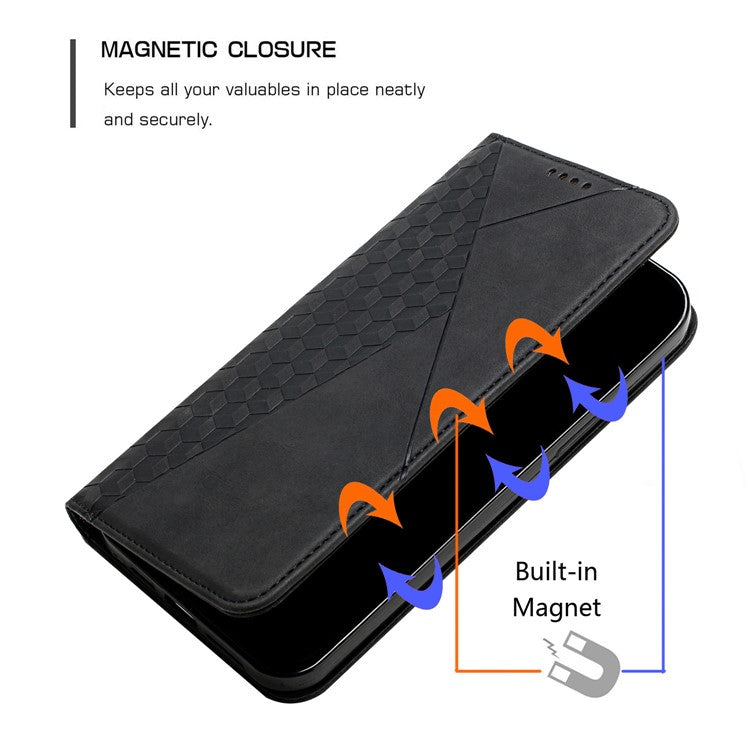 For Google Pixel 9 Pro XL Wholesale Cell Phone Stand Case Magnetic Closure PU Leather Cover - Black