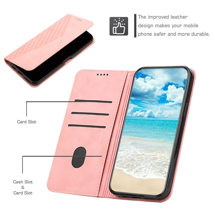 For Google Pixel 9 Pro XL Wholesale Cell Phone Stand Case Magnetic Closure PU Leather Cover - Rose Gold