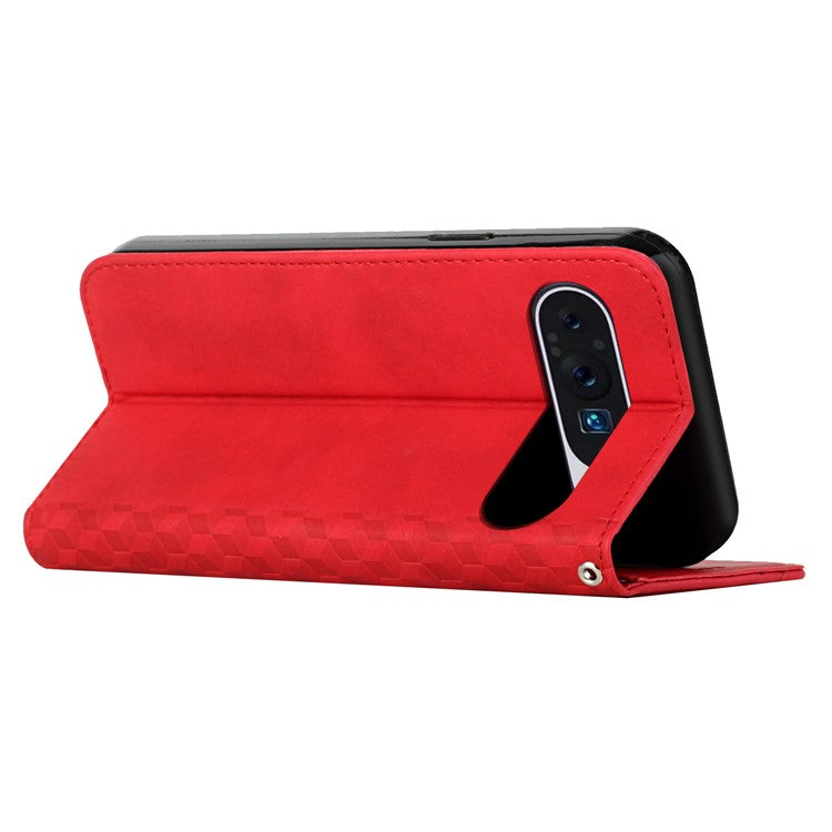 For Google Pixel 9 Pro XL Wholesale Cell Phone Stand Case Magnetic Closure PU Leather Cover - Red