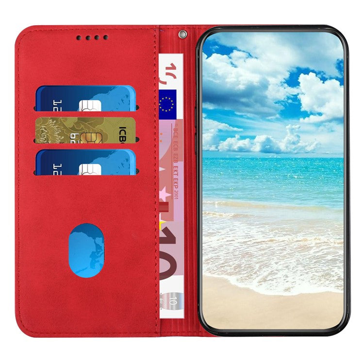 For Google Pixel 9 Pro XL Wholesale Cell Phone Stand Case Magnetic Closure PU Leather Cover - Red