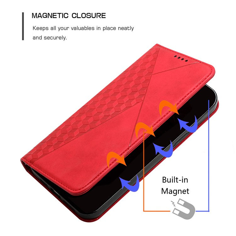 For Google Pixel 9 Pro XL Wholesale Cell Phone Stand Case Magnetic Closure PU Leather Cover - Red