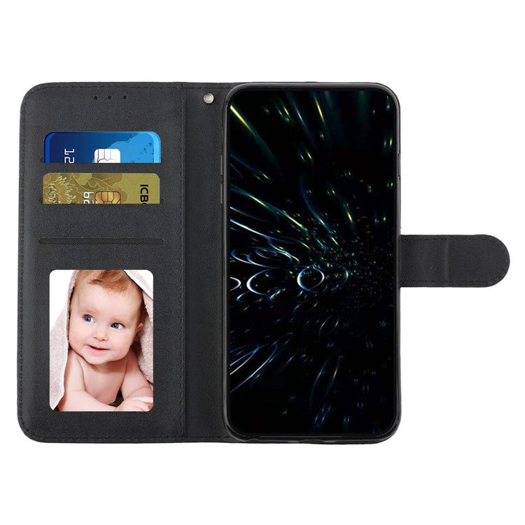 For Google Pixel 9 / Pixel 9 Pro Case Flip Wallet Card Slots Leather Phone Cover - Black