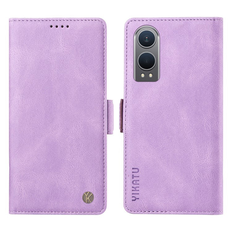 YIKATU YK-005 For OnePlus Nord CE4 Lite 5G / Oppo K12x 5G (China) Case PU Leather Phone Cover Stand Card Slots - Purple