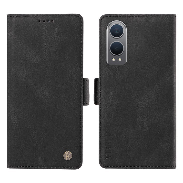 YIKATU YK-005 For OnePlus Nord CE4 Lite 5G / Oppo K12x 5G (China) Case PU Leather Phone Cover Stand Card Slots - Black