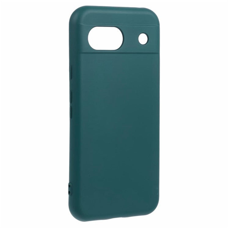 WANLONFENG RB2 Series for Google Pixel 8a Case with Screen Film Soft TPU Phone Back Cover - Army Green