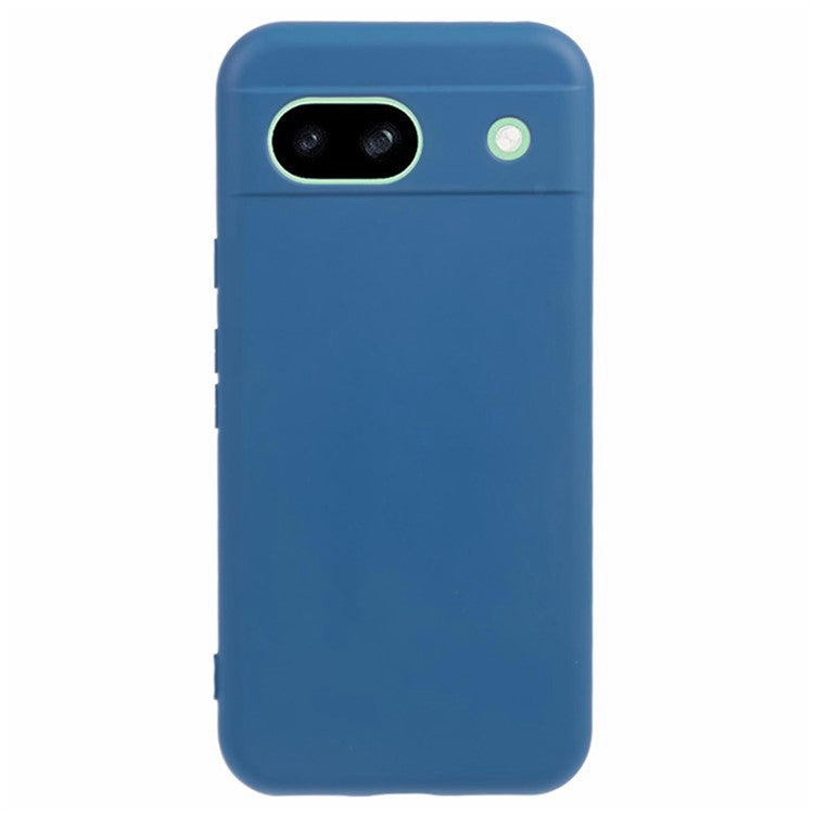 WANLONFENG RB2 Series for Google Pixel 8a Case with Screen Film Soft TPU Phone Back Cover - Sapphire