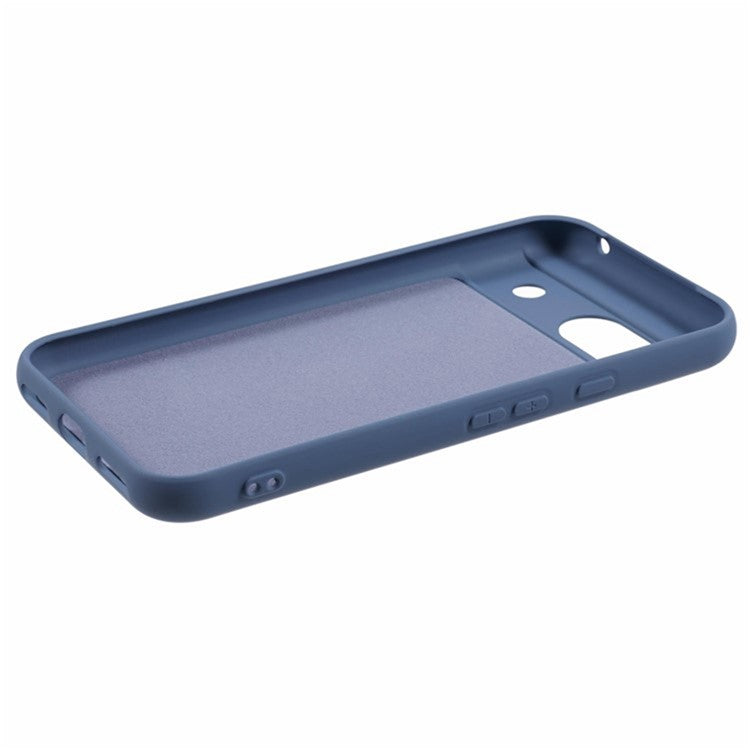 WANLONFENG RB2 Series for Google Pixel 8a Case with Screen Film Soft TPU Phone Back Cover - Lavender Grey