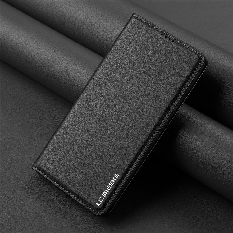 LC.IMEEKE L1 Series for Google Pixel 9 Pro XL Case PU Leather Wallet Stand Protective Phone Cover - Black