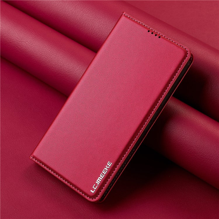 LC.IMEEKE L1 Series for Google Pixel 9 Pro XL Case PU Leather Wallet Stand Protective Phone Cover - Red