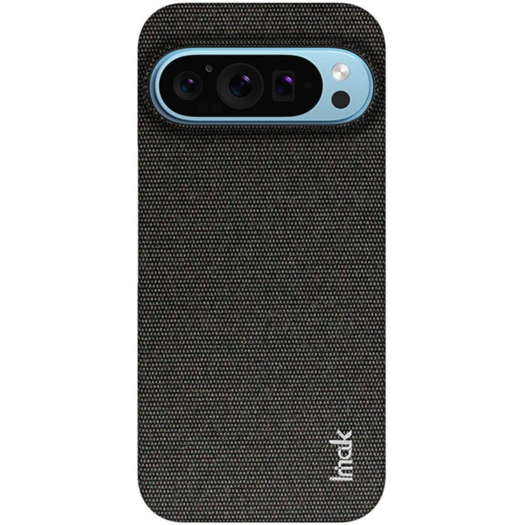 IMAK Ruiyi Series for Google Pixel 9 Pro XL Case Classic Fabric Texture Leather +PC Phone Cover - Black