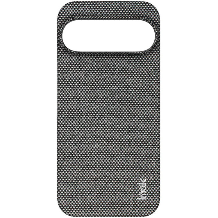 IMAK Ruiyi Series for Google Pixel 9 Pro XL Case Classic Fabric Texture Leather +PC Phone Cover - Dark Grey