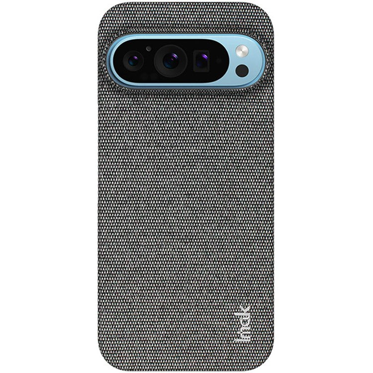 IMAK Ruiyi Series for Google Pixel 9 Pro XL Case Classic Fabric Texture Leather +PC Phone Cover - Dark Grey