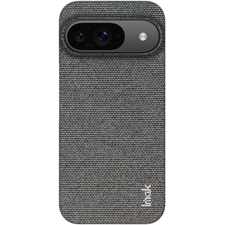 IMAK Ruiyi Series for Google Pixel 9 Pro / Pixel 9 Case Classic Fabric Texture Leather +PC Phone Cover - Dark Grey