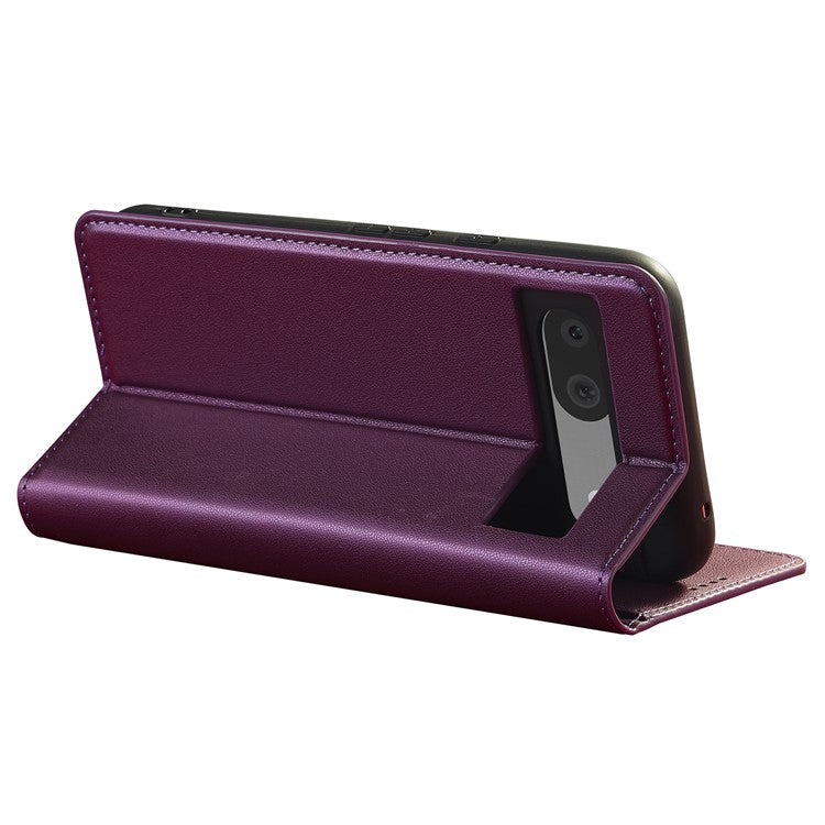 LC.IMEEKE L1 Series for Google Pixel 8 Case PU Leather Wallet Stand Protective Phone Cover - Purple