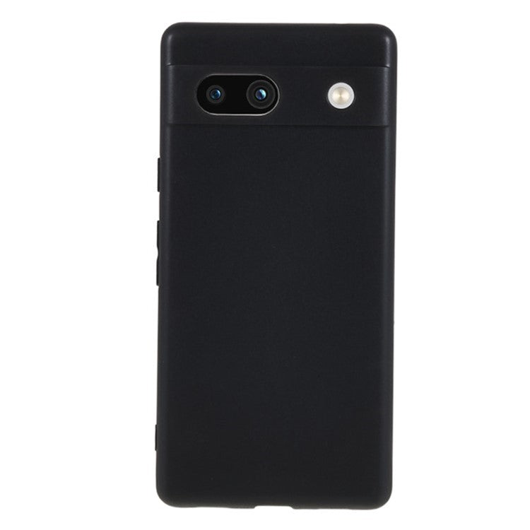 WANLONFENG MS Series for Google Pixel 7a TPU Case Matte Back Cover with Tempered Glass