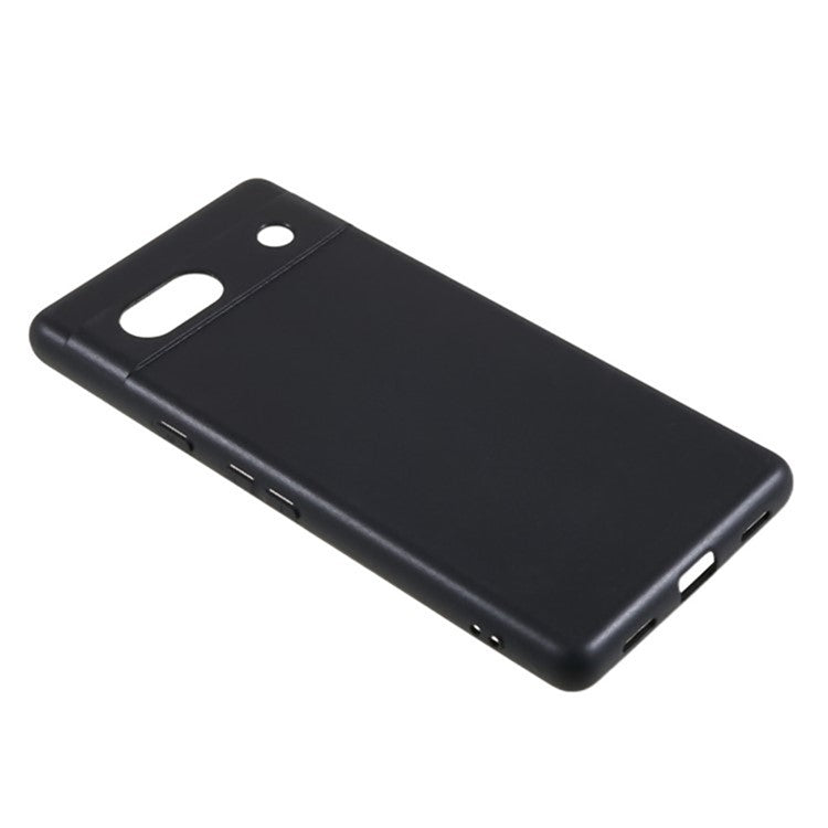 WANLONFENG MS Series for Google Pixel 7a TPU Case Matte Back Cover with Tempered Glass