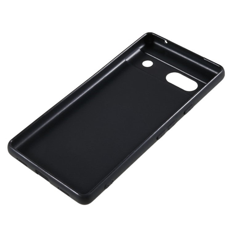 WANLONFENG MS Series for Google Pixel 7a TPU Case Matte Back Cover with Tempered Glass