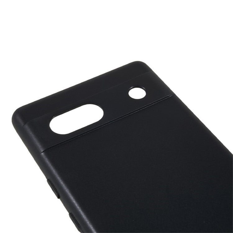 WANLONFENG MS Series for Google Pixel 7a TPU Case Matte Back Cover with Tempered Glass