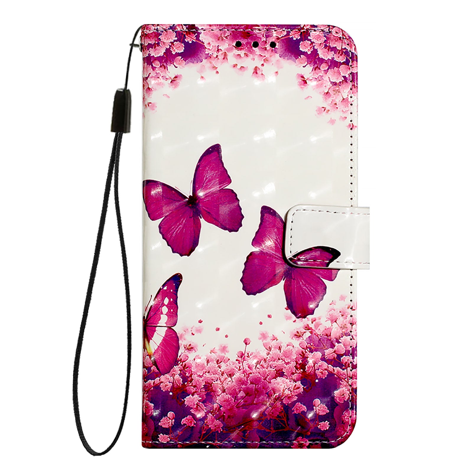 For Google Pixel 9 Pro / Google Pixel 9 Leather Case YB Pattern Printing Leather Series-2 Pattern Printing Wallet Stand Cover - Rose Butterflies