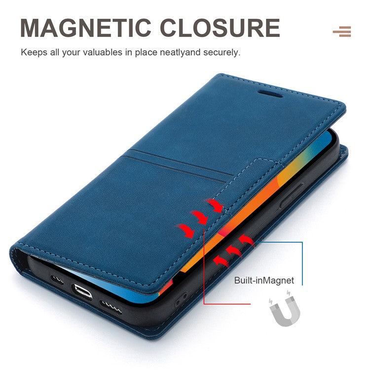 For Google Pixel 9 Pro XL Wallet Case Magnetic Closing Leather Phone Cover - Blue