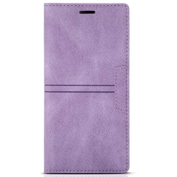 For Google Pixel 9 Pro XL Wallet Case Magnetic Closing Leather Phone Cover - Purple