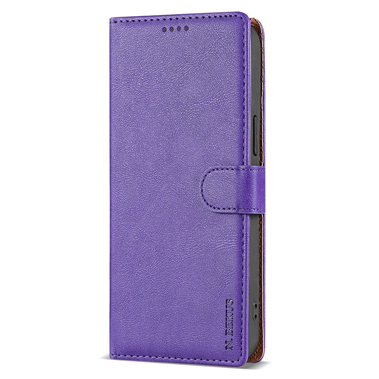 N.BEKUS CSJ-001 For Google Pixel 9 / 9 Pro Stand Case PU Leather Wallet Phone Cover - Purple