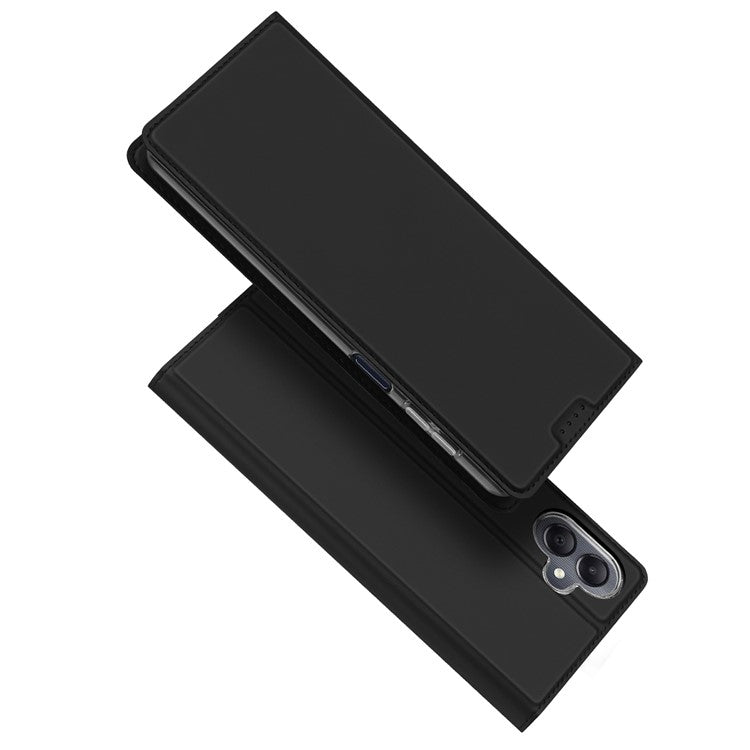 DUX DUCIS Skin Pro Series For Samsung Galaxy A06 Case Leather Cover Card Holder - Black