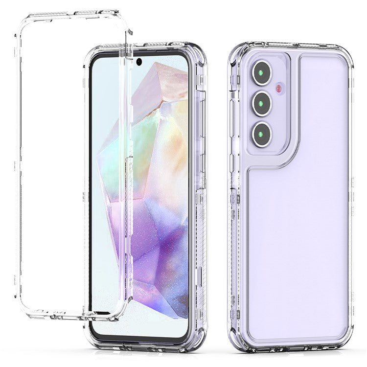 For Samsung Galaxy S24 FE Case Anti-Scratch Acrylic+TPU Clear Phone Cover