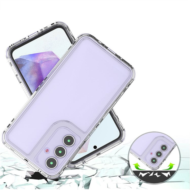 For Samsung Galaxy S24 FE Case Anti-Scratch Acrylic+TPU Clear Phone Cover