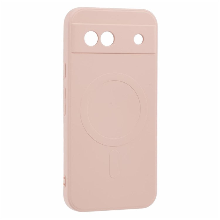 For Google Pixel 7a Case Shockproof TPU Phone Cover Compatible with MagSafe - Pink