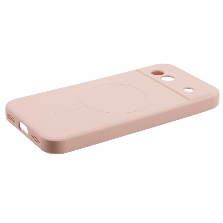 For Google Pixel 7a Case Shockproof TPU Phone Cover Compatible with MagSafe - Pink