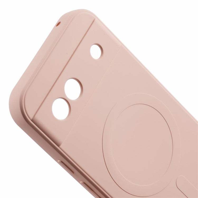 For Google Pixel 7a Case Shockproof TPU Phone Cover Compatible with MagSafe - Pink