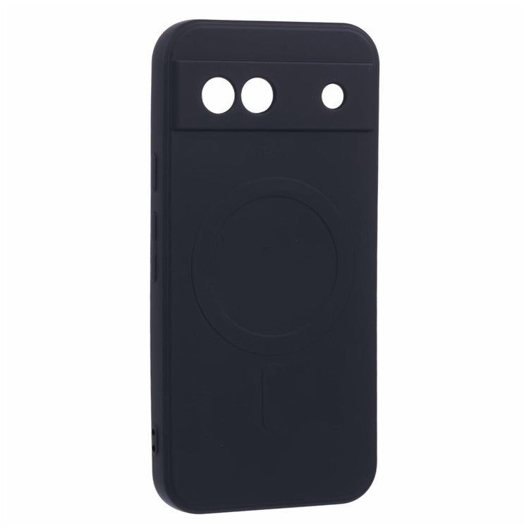 For Google Pixel 7a Case Shockproof TPU Phone Cover Compatible with MagSafe - Black