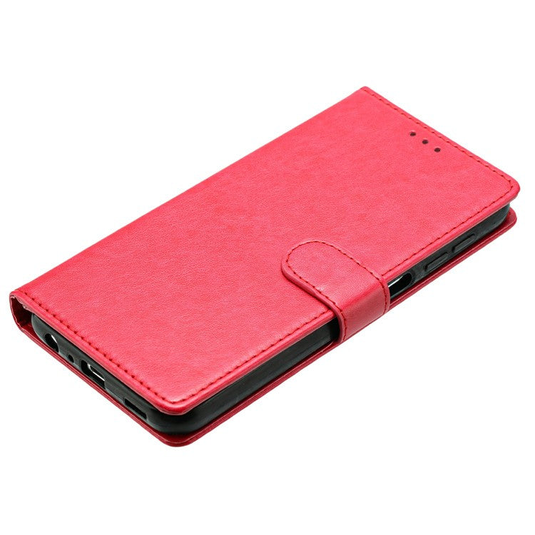 For Google Pixel 8 Pro Leather Phone Case Wallet Stand Cover with Handy Strap - Rose