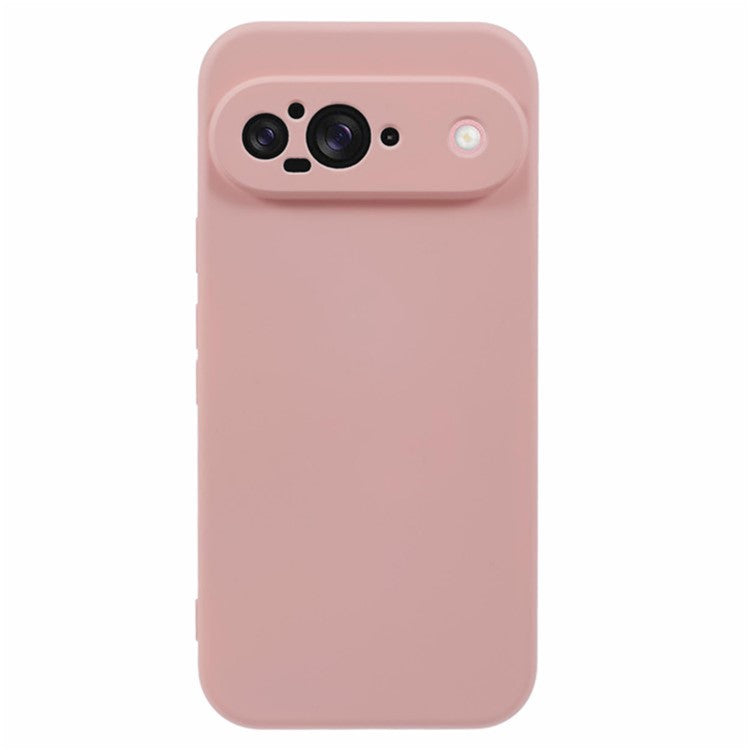 WANLONFENG RB2 Series for Google Pixel 9 Case TPU Phone Cover with Screen Protector - Pink