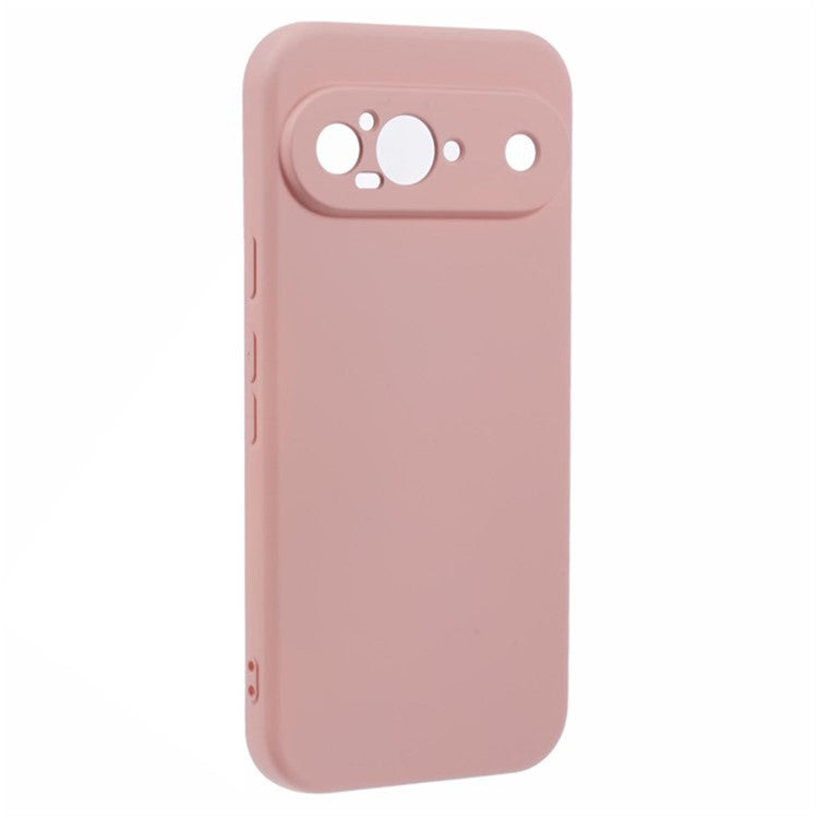 WANLONFENG RB2 Series for Google Pixel 9 Case TPU Phone Cover with Screen Protector - Pink