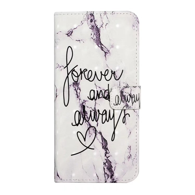 For Google Pixel 9 Pro XL Case 3D Creative Pattern PU Leather Stand Phone Cover - Forever and Always