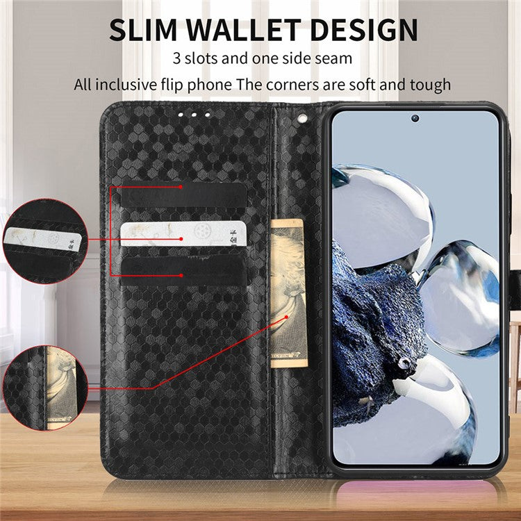 For Google Pixel 9 Pro / Pixel 9 Wallet Case Dot Pattern Imprint PU Leather Phone Cover - Black