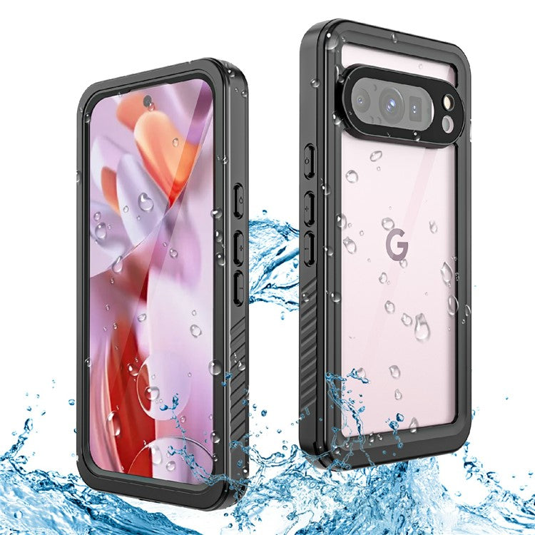 REDPEPPER FS Series For Google Pixel 9 Pro Case IP68 Waterproof Clear Back Panel Phone Cover