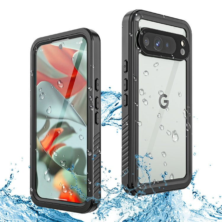 REDPEPPER FS Series For Google Pixel 9 Pro XL Case IP68 Waterproof Clear Back Panel Phone Cover