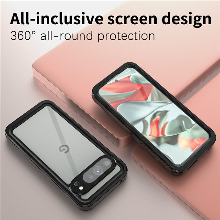 REDPEPPER FS Series For Google Pixel 9 Pro XL Case IP68 Waterproof Clear Back Panel Phone Cover