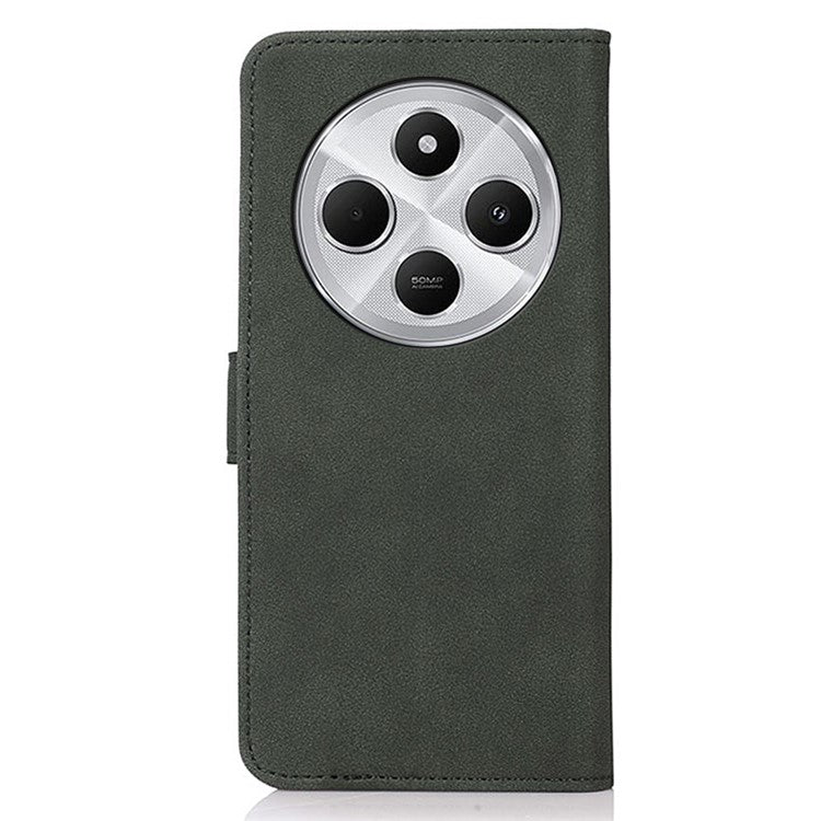 KHAZNEH For Xiaomi Poco C75 4G / Redmi 14R 5G / 14C 4G Stand Case PU Leather Wallet Phone Cover - Green