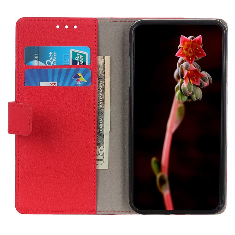 For Xiaomi Redmi 14C 4G Case PU Leather Stand Wallet Phone Cover - Red